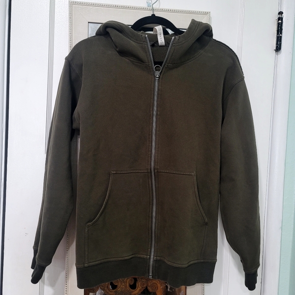 lululemon athletica Sweaters - LULULEMON All Yours Zip Hoodie in Dark Olive size Medium